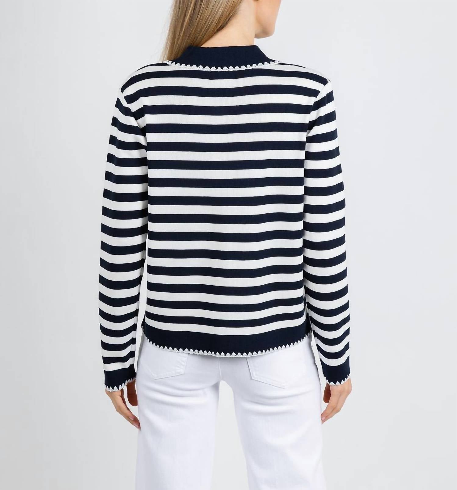 Leo & Ugo - Scallop Neck Cardigan
