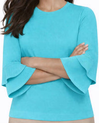 J'Envie/Eli - Sola Flounce Sleeve Top