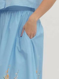 Entro - Flower Garden Midi Skirt