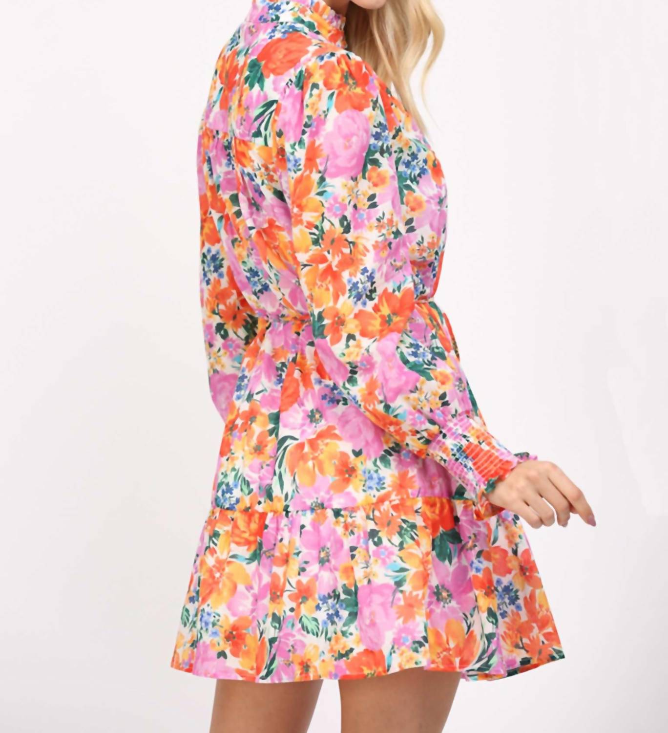Fate - Floral Button Front Dress
