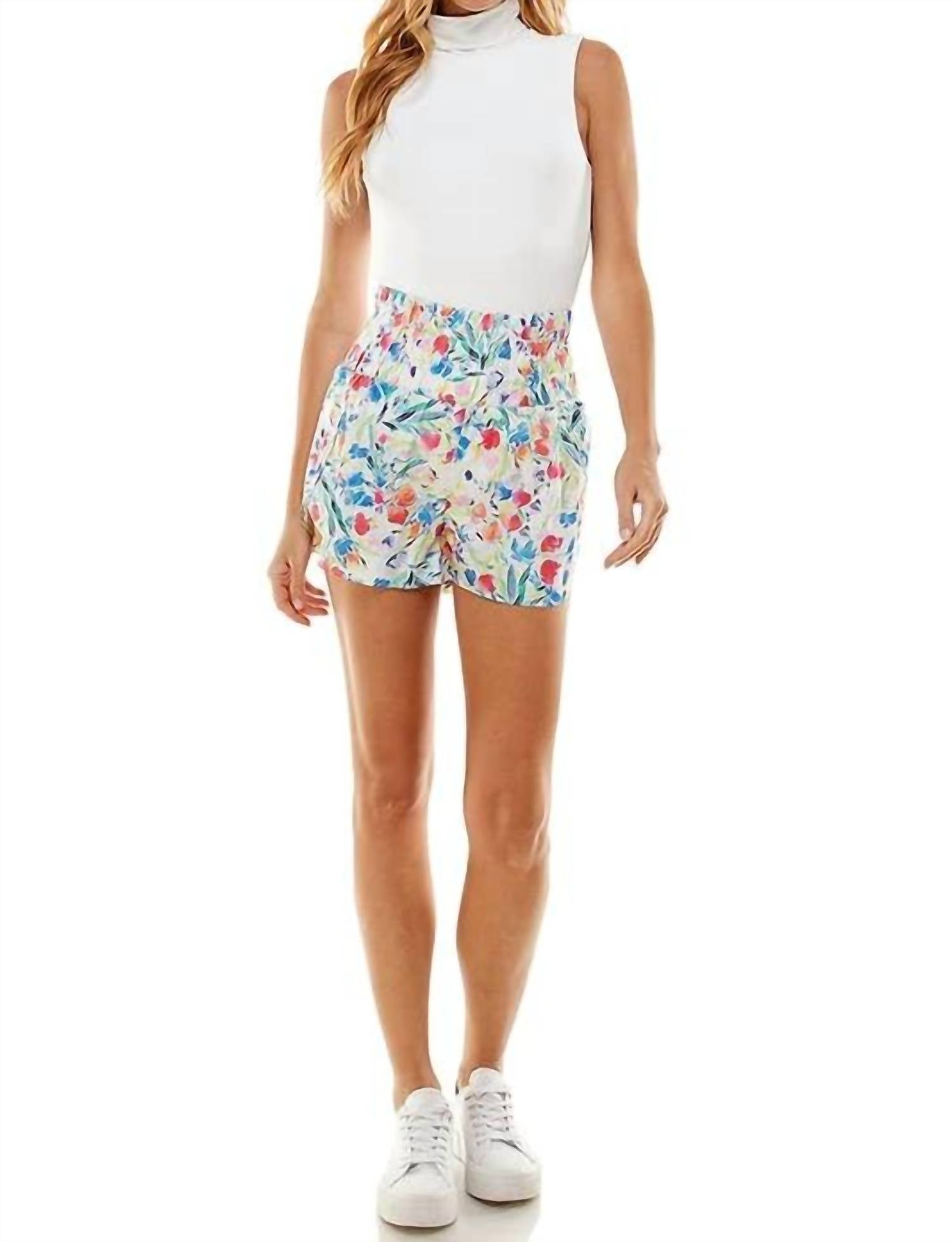 Tcec - Floral Athletic Shorts