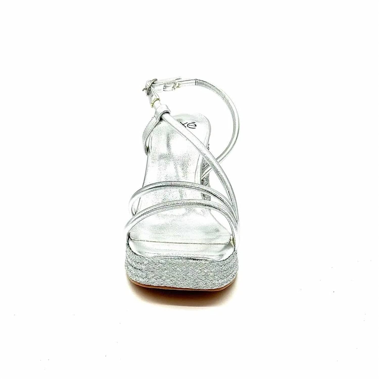 Exe - Women's Metallic Platform Heel
