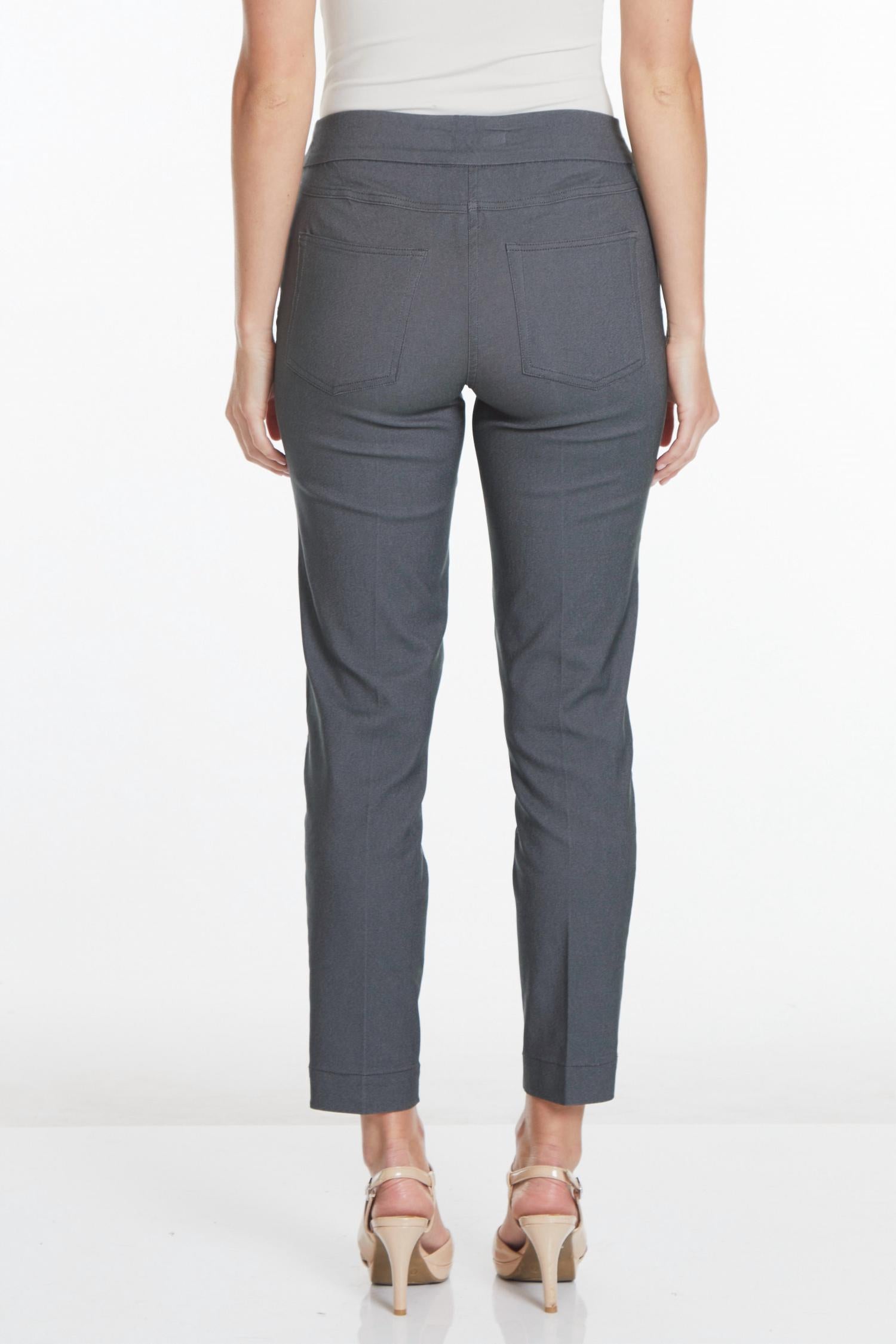 Slimsation By Multiples - Pull On Twill Ankle Pants