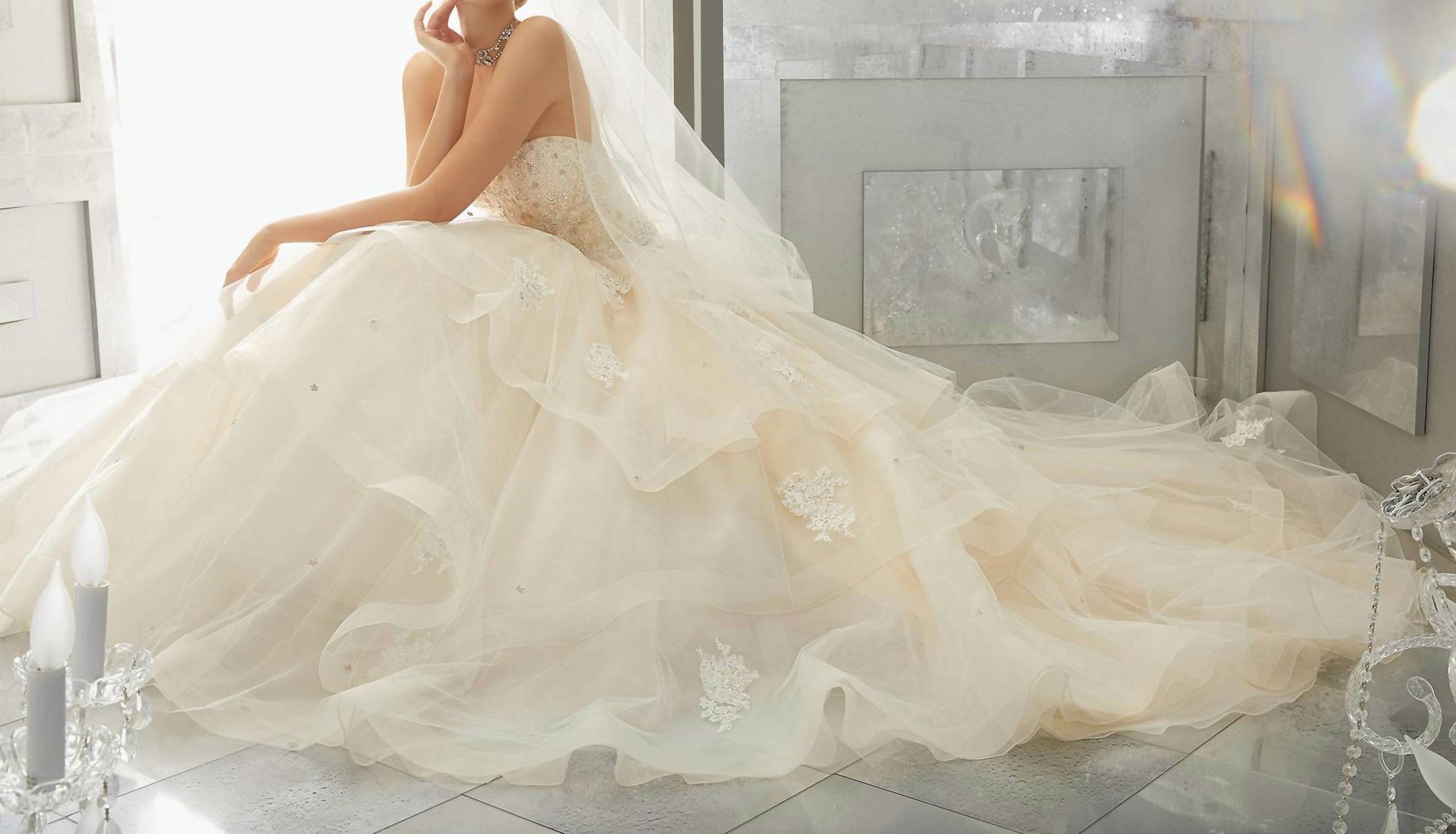 Morilee - Moira Diamante Beaded Gown