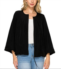 Joh Jaylan Zip Up Jacket in black - women's jacket - detail view