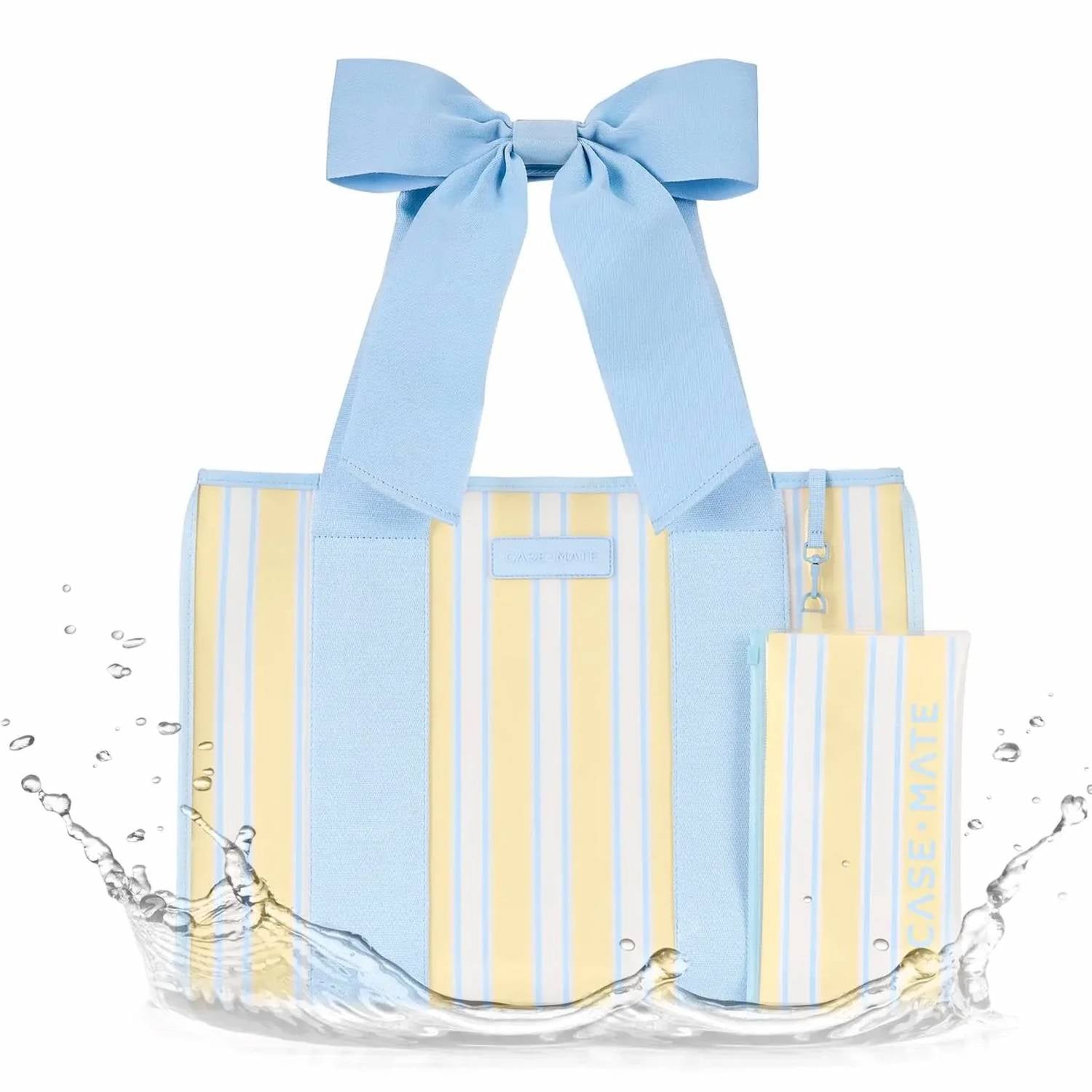 Case-Mate - Women's Cabana Stripe Bow Jelly Tote Bag