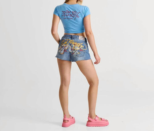 Ed Hardy - Dragon Denim Short