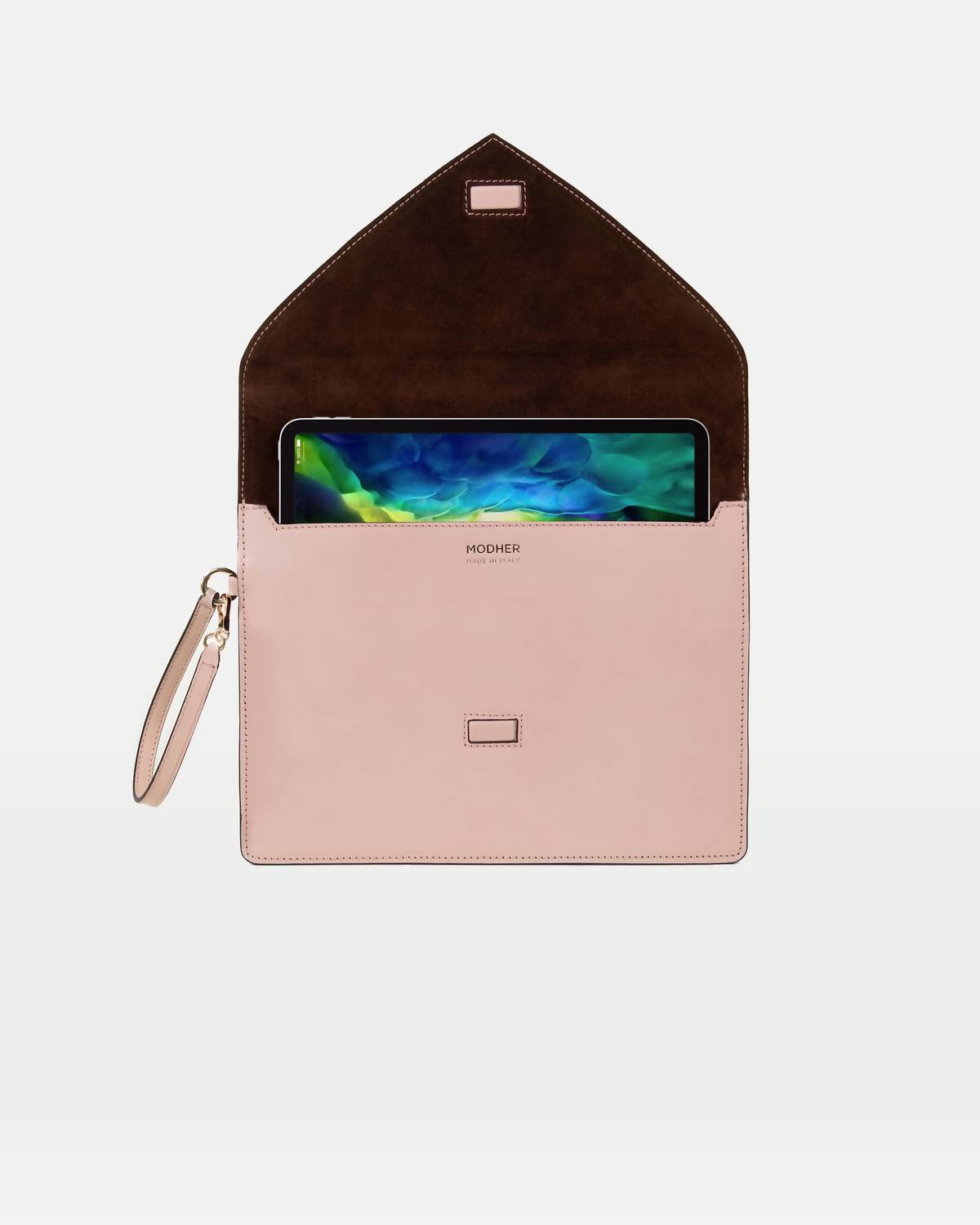 Modher - Women's Envelope Italian Vegetable-tanned Leather Clutch