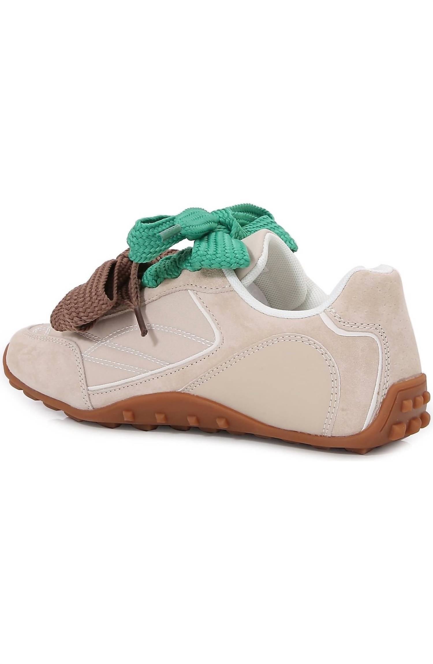Berness - Women's Double Ribbon Lace Up Sneaker Shoe
