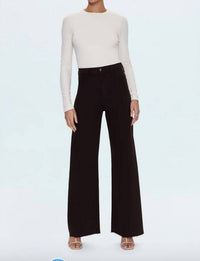 PISTOLA Penny Wide Leg Utility Jeans in mocha - women's pants - detail view