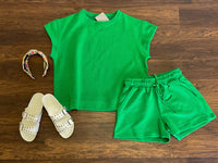 See And Be Seen - Call My Jet Textured Shorts