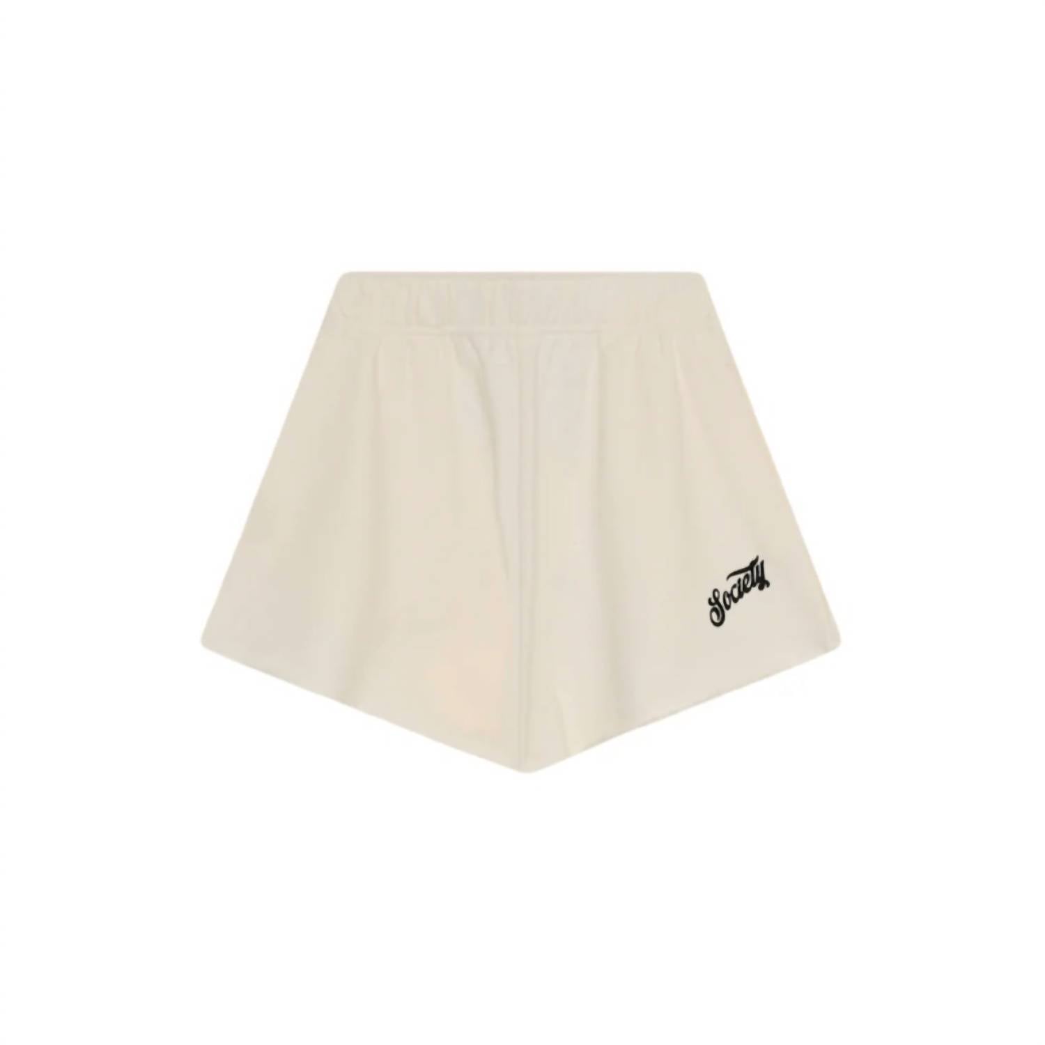 The New Society Women's Mazrus Shorts in ecru - women's shorts - alternate view