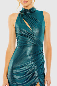Ieena For Mac Duggal - Sleeveless High Neck Cutout Gown