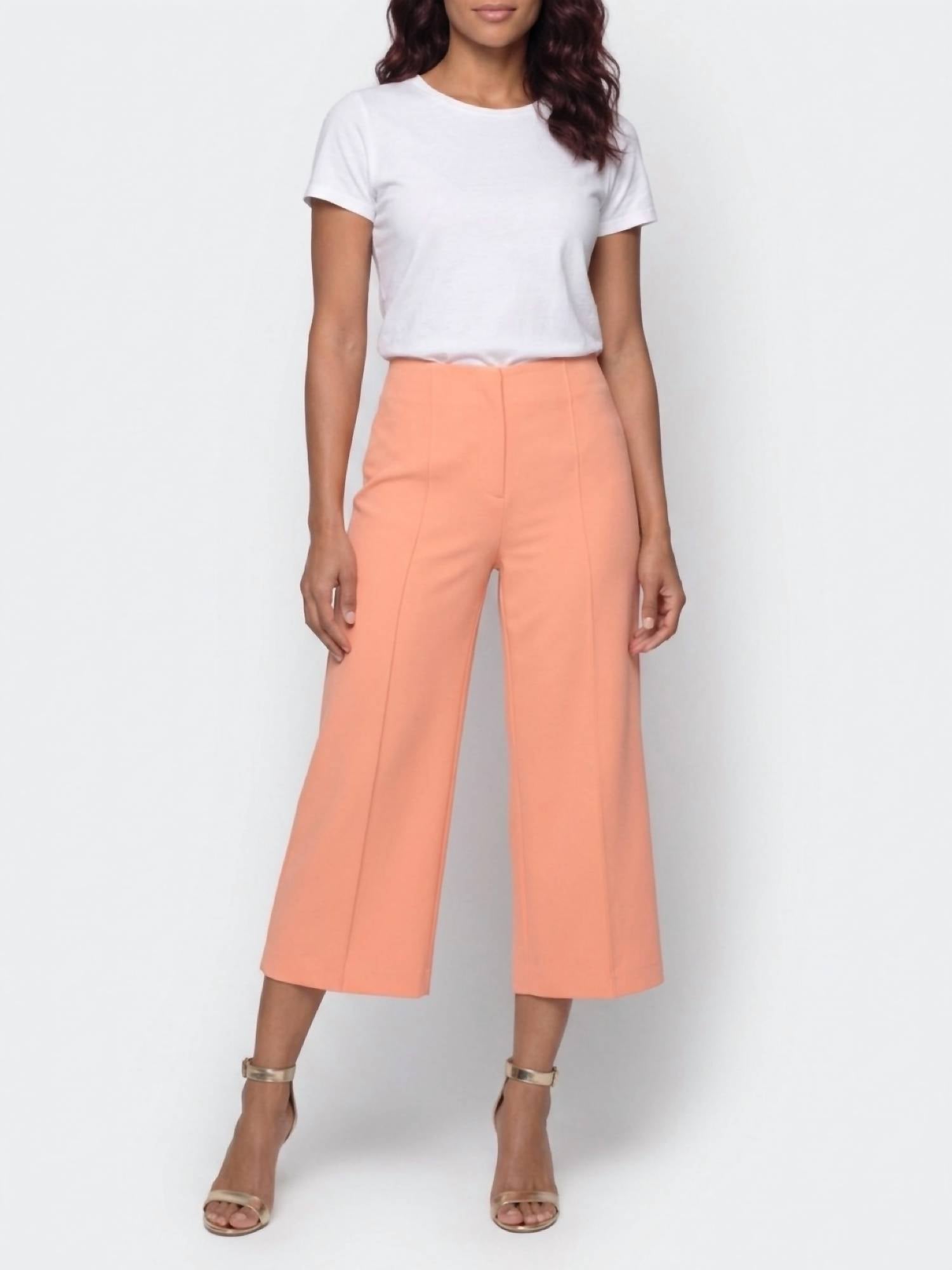 Alice + Olivia - Dylan High Waisted Wide Leg Cropped Pants