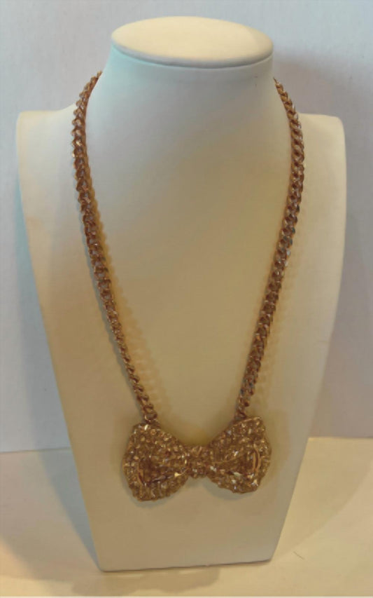 Sonya'S - Bow Necklace With Thick Chain