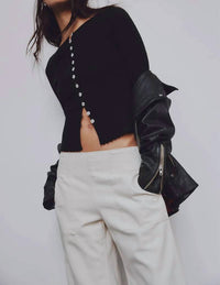 Free People - Tilly Rib Long Sleeve Top
