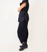 Noen - Oversize Button Front Jacquard Vest