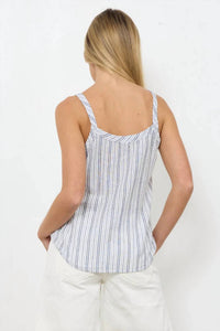 LAmade Lydia Linen Cami in natural - women's shirt - alternate view