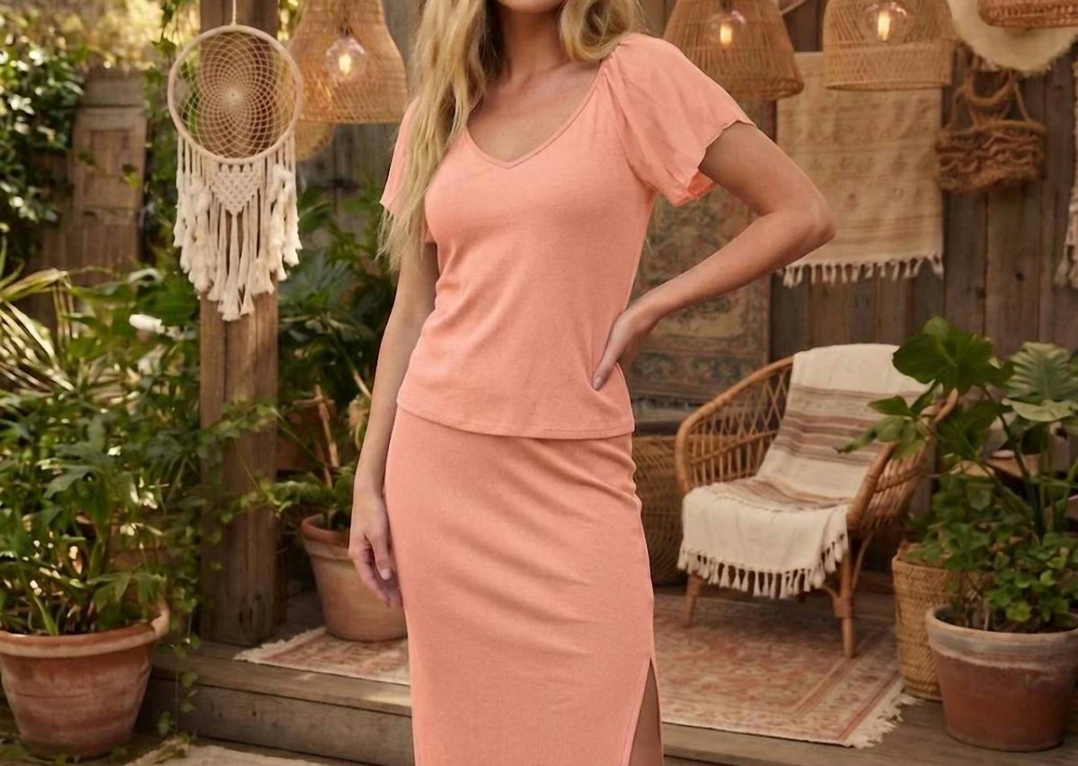 Maven West - Knit Slit Skirt