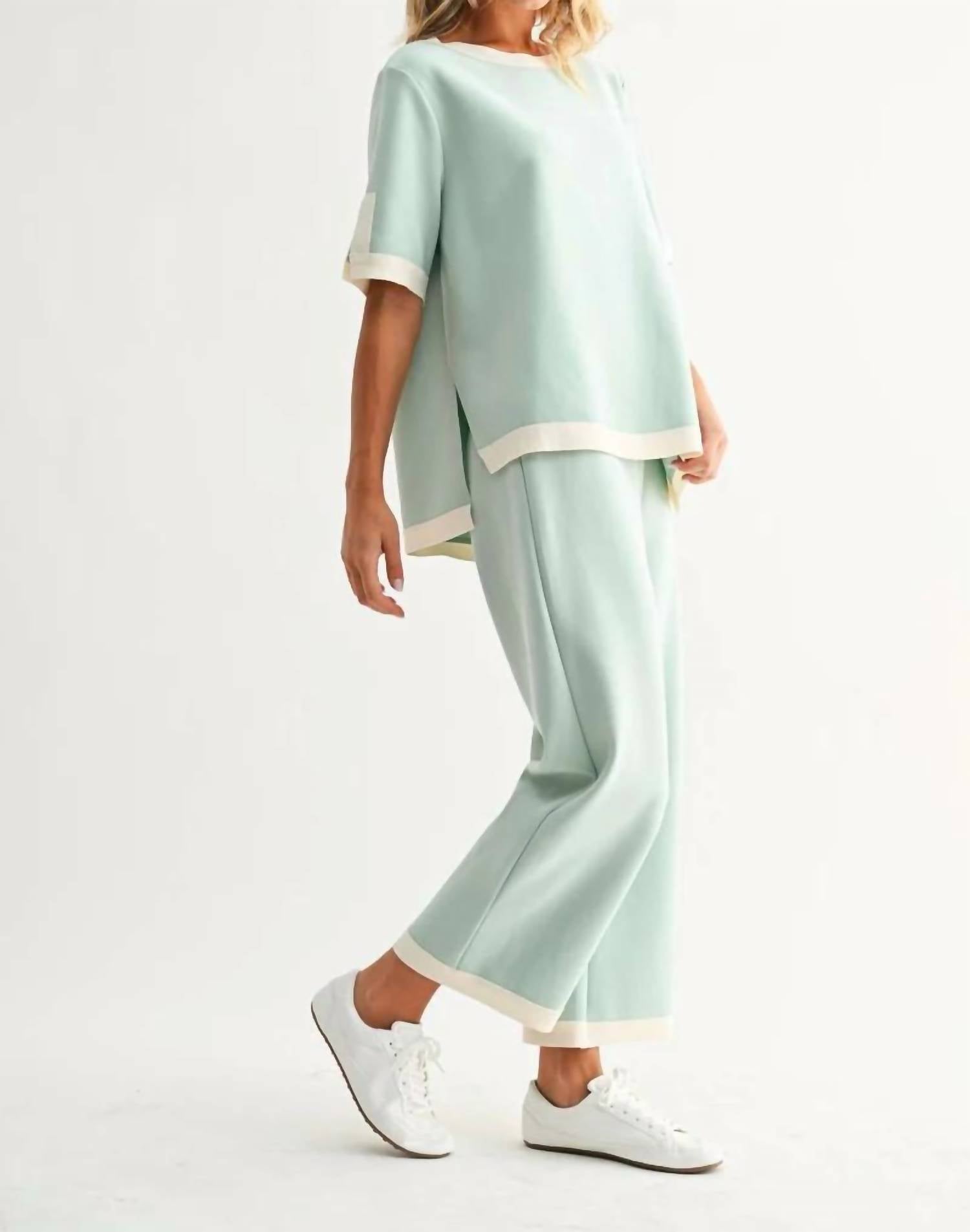 Joh - KAYA CREPE KNIT TOP AND KIARA PANT SET