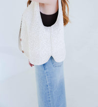 By Together - Women's Sherpa Button Vest