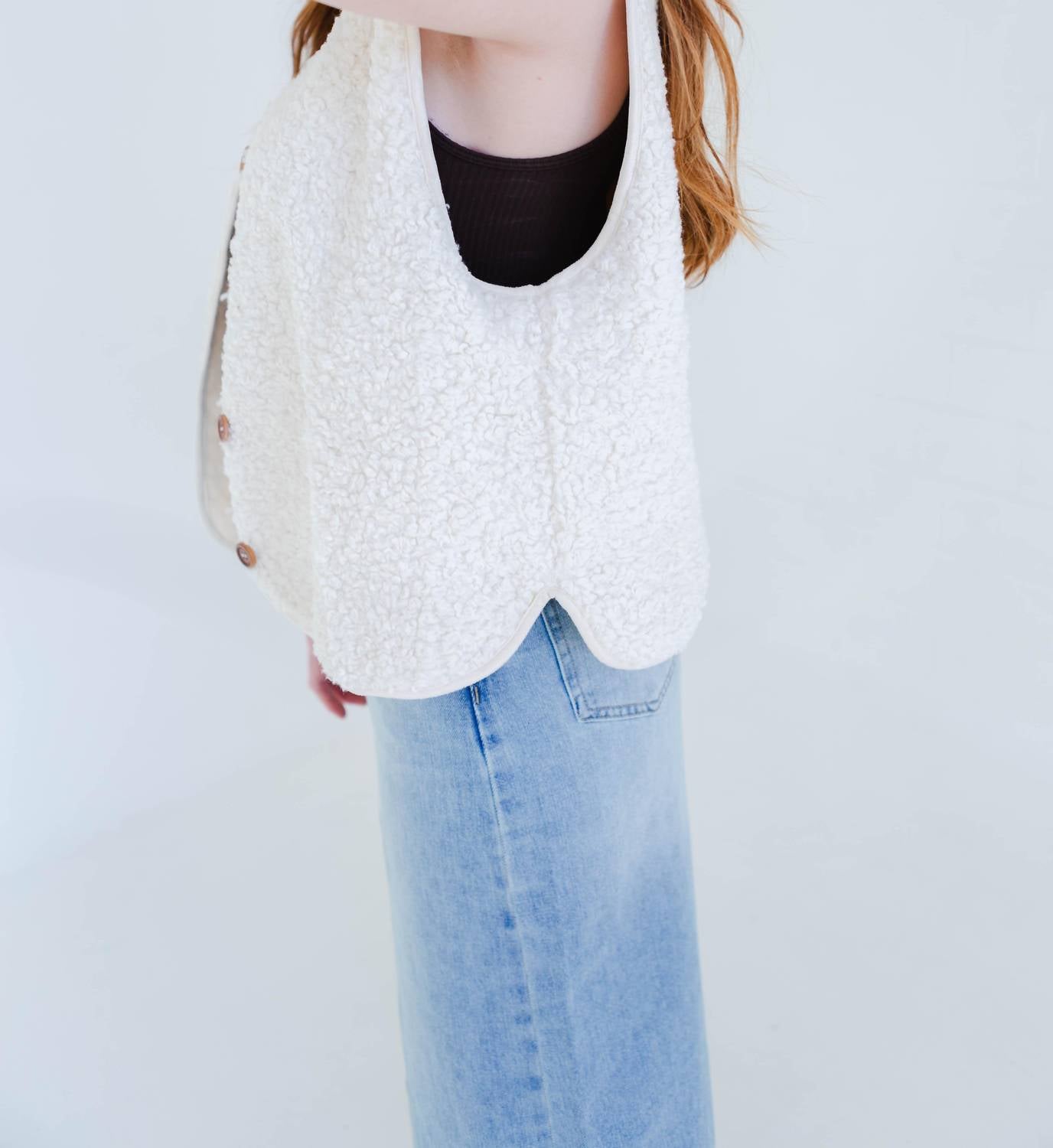 By Together - Women's Sherpa Button Vest