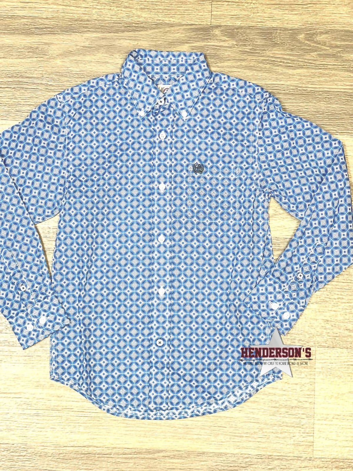 Cinch - Boy's Diamond Print Shirt