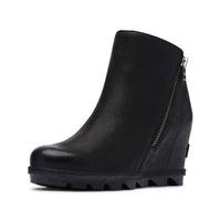 SOREL Women's Joan Of Arctic Wedge Iii Zip Boot in black - women's shoe - detail view