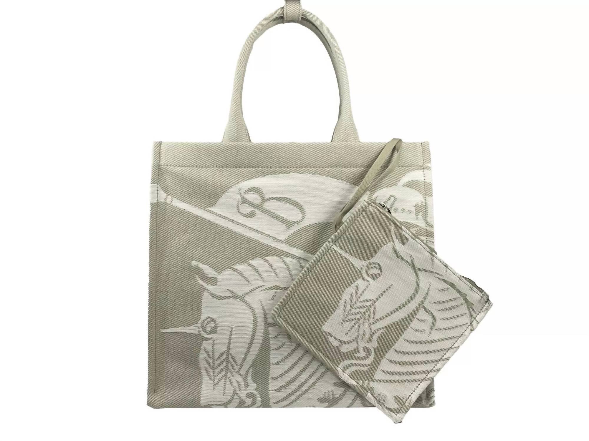 Burberry - Women's Ekd Canvas With Coin Pouch Tote Bag With Coin Pouch