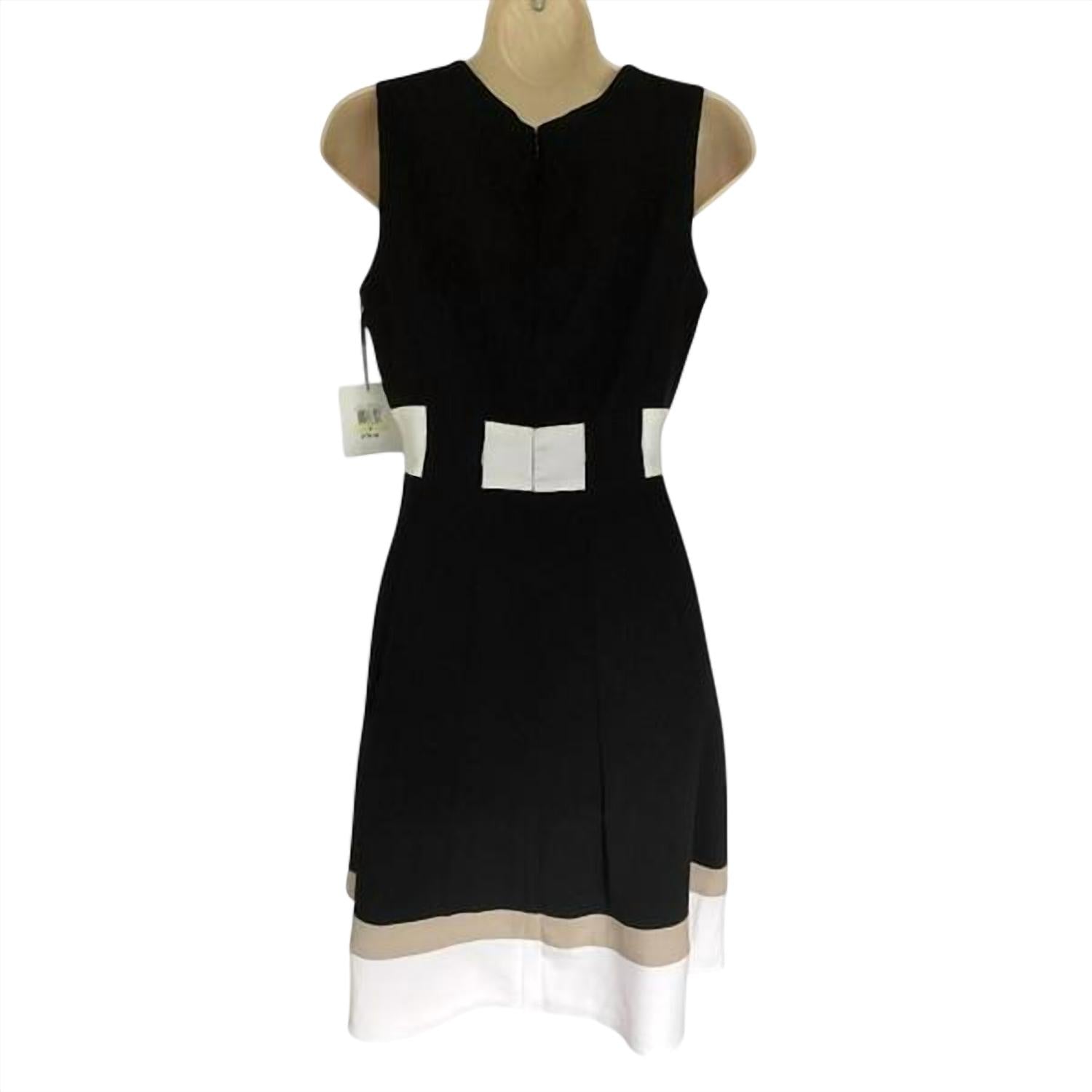 Calvin Klein - Colorblock Sleeveless A-line Dress