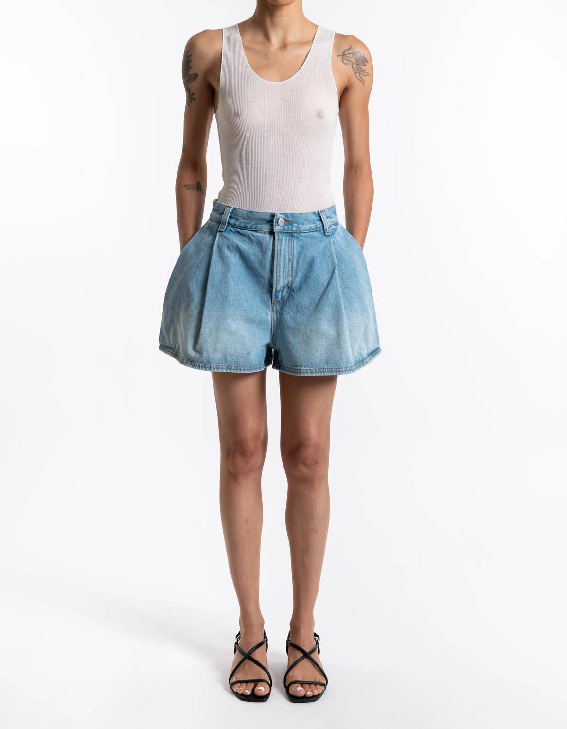 Haikure - Ashley High Waist Denim Shorts