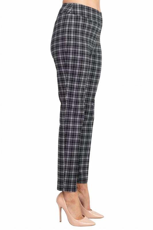 Counterparts - Banded Waist Printed Pencil Cut Pull-on Pant