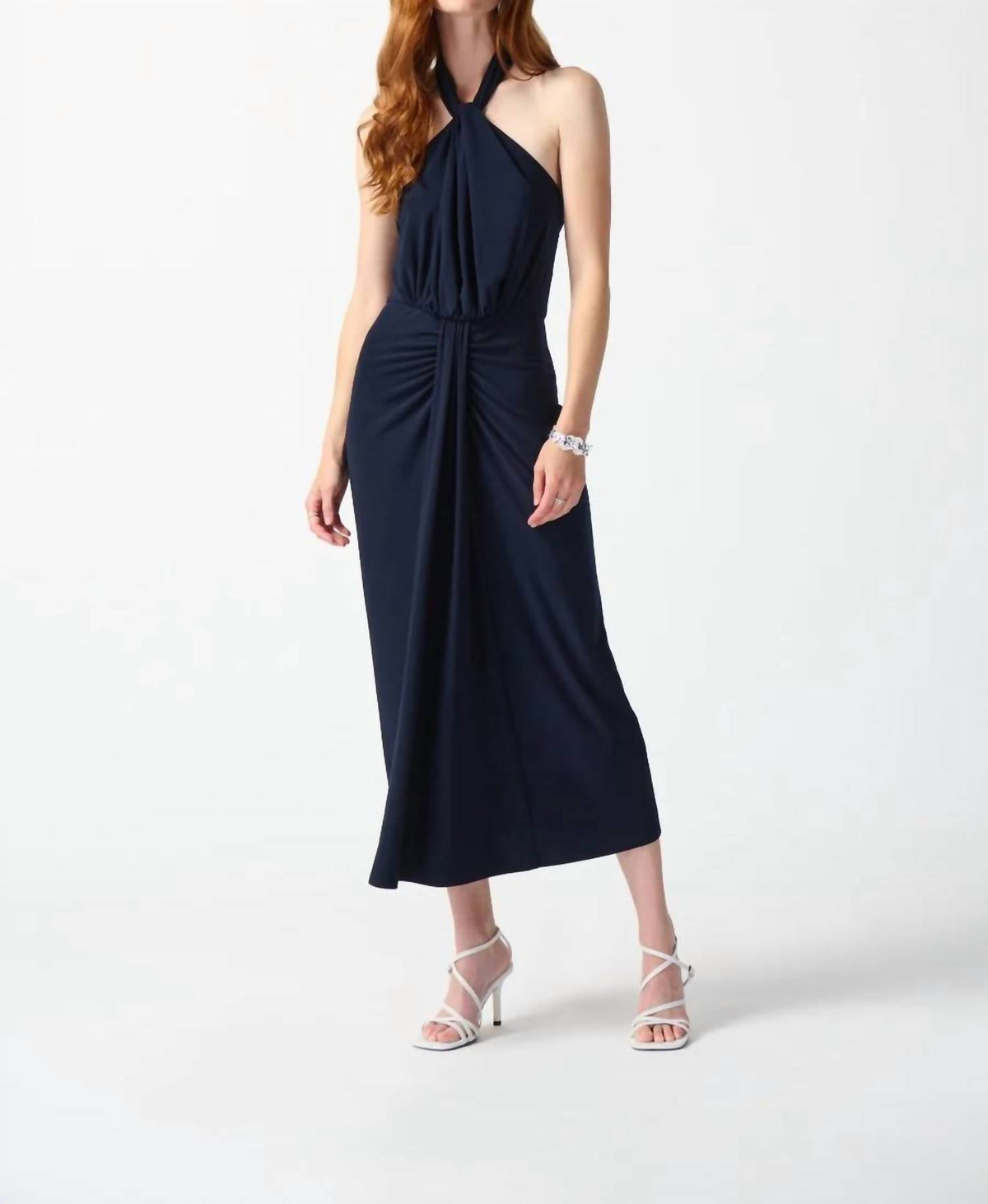Joseph Ribkoff - Halter Sleeveless Midi Dress