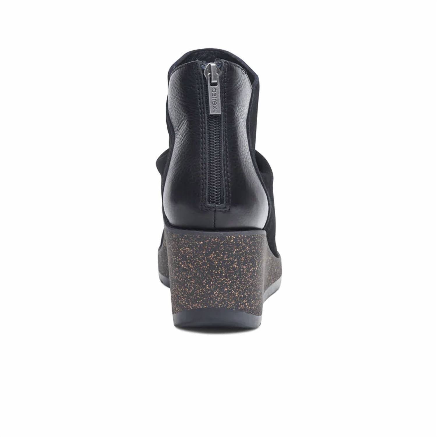 Aetrex Women's Kara Ankle Wedge Boot in black - women's shoe - view 4