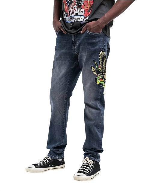 Ed Hardy - Eagle Snake Slim Straight Denim Jeans