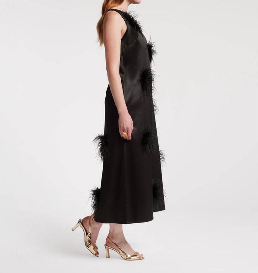 Frances Valentine - Francesca Feather Maxi Dress