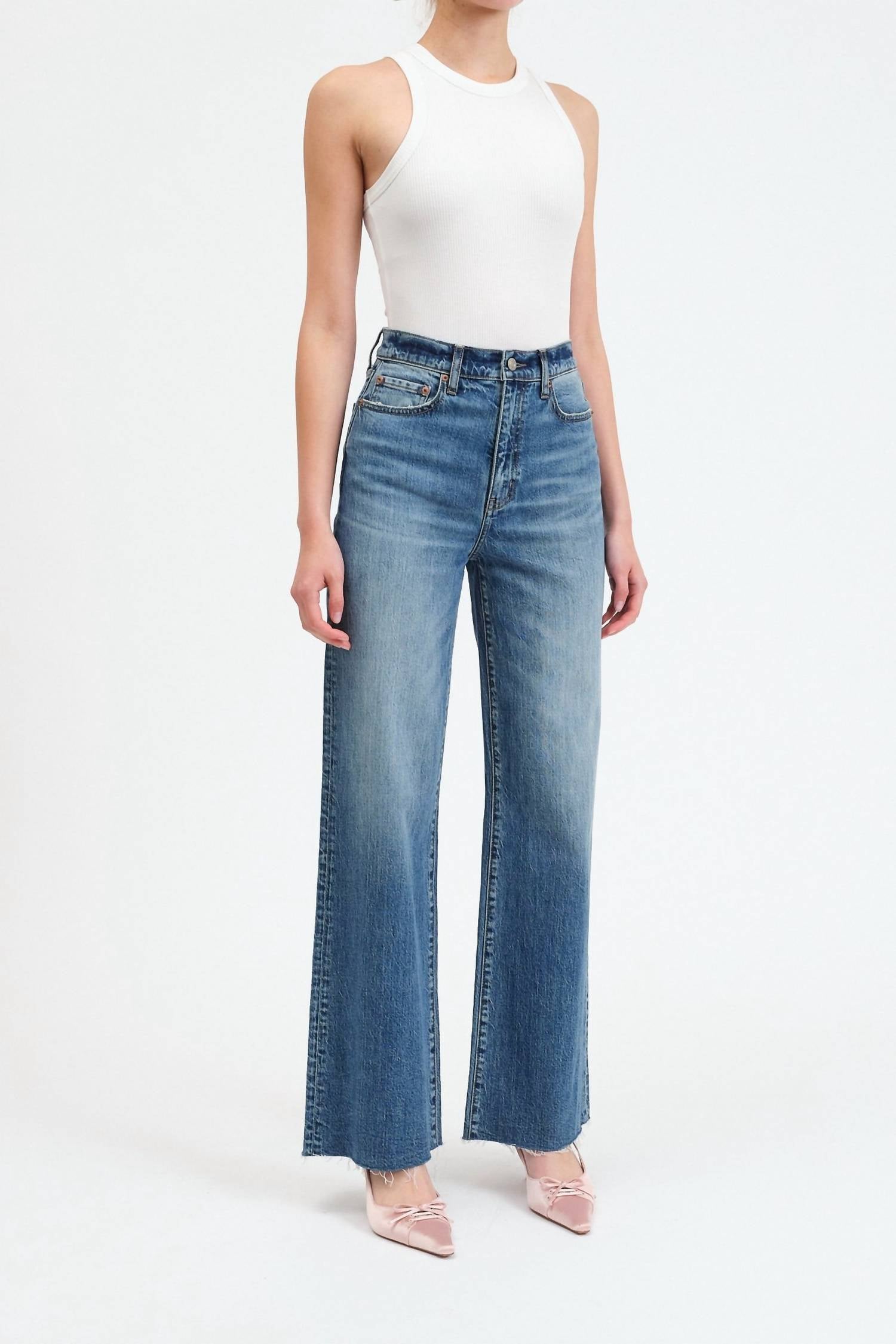 Daze - Far Out High Rise Wide Leg Jeans