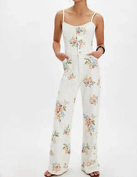 Driftwood - Embroidered Floral Jumpsuit