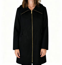 Michael Kors - Unisex Front Zip Wool Blend Coat