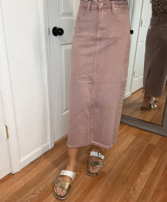 Risen - Rosewood Denim Skirt