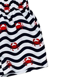 Funtasia Too - Boys Crabs Print Swim Trunks