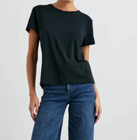 Rails Short Sleeve Classic Crew T-Shirt in black - women's t-shirt