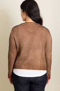Alessandro Aste Derby Reversible Cardigan in blossom - women's sweater - detail view