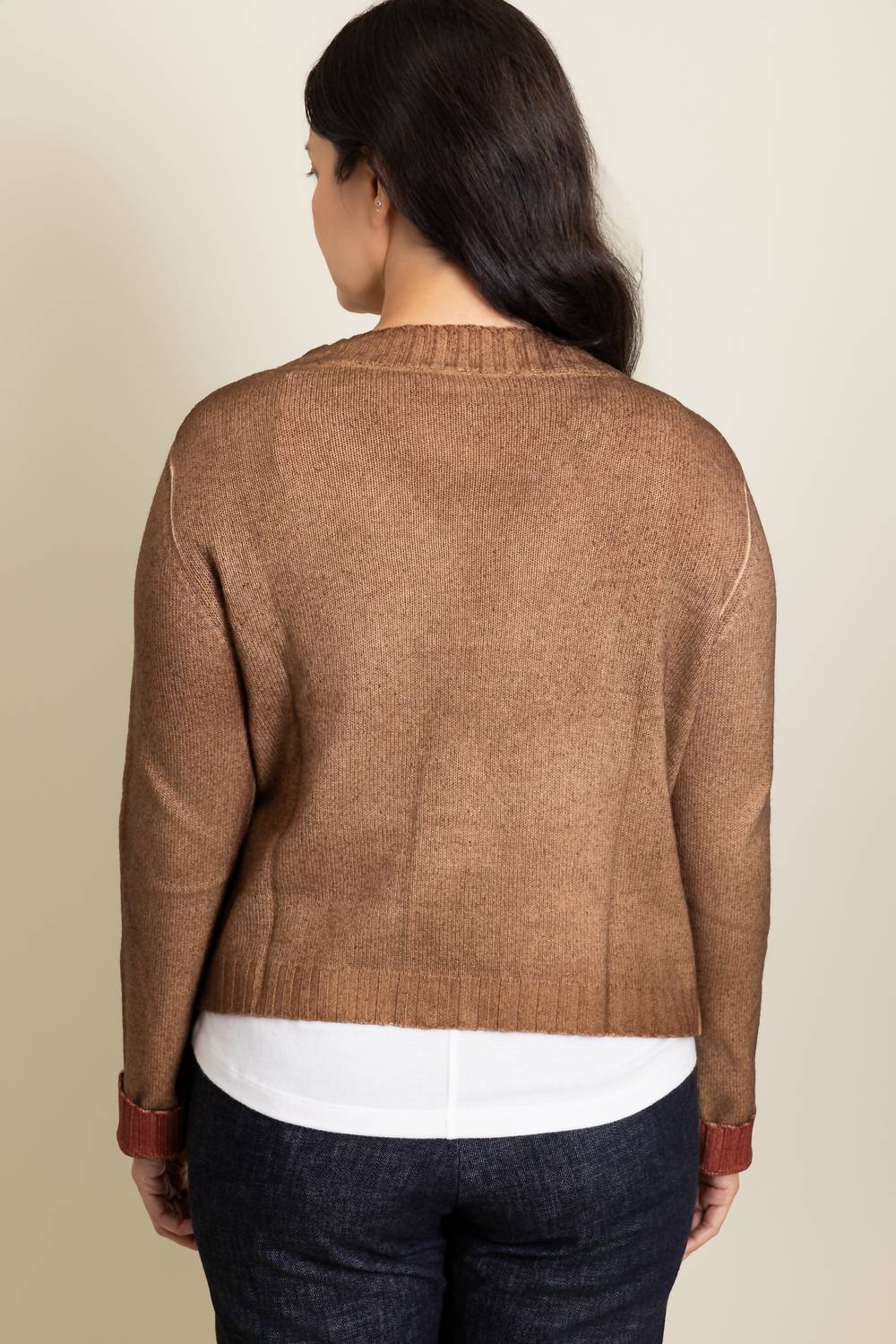Alessandro Aste Derby Reversible Cardigan in blossom - women's sweater - detail view