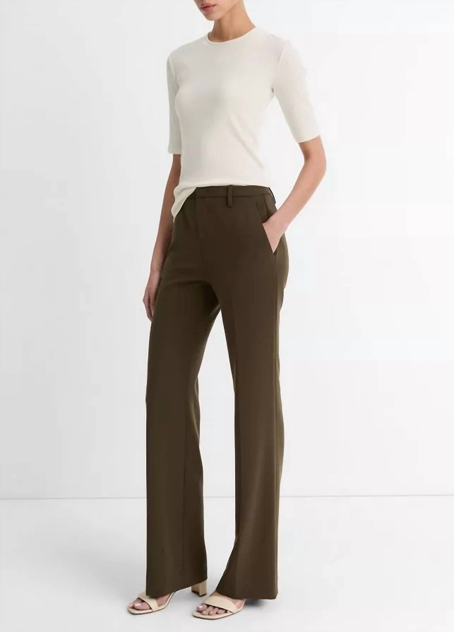 Vince - Mid-rise Tailored Flare Pant