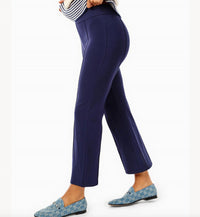 ADDISON BAY Ponte Waverly Flare Pants in navy - women's pants - alternate view