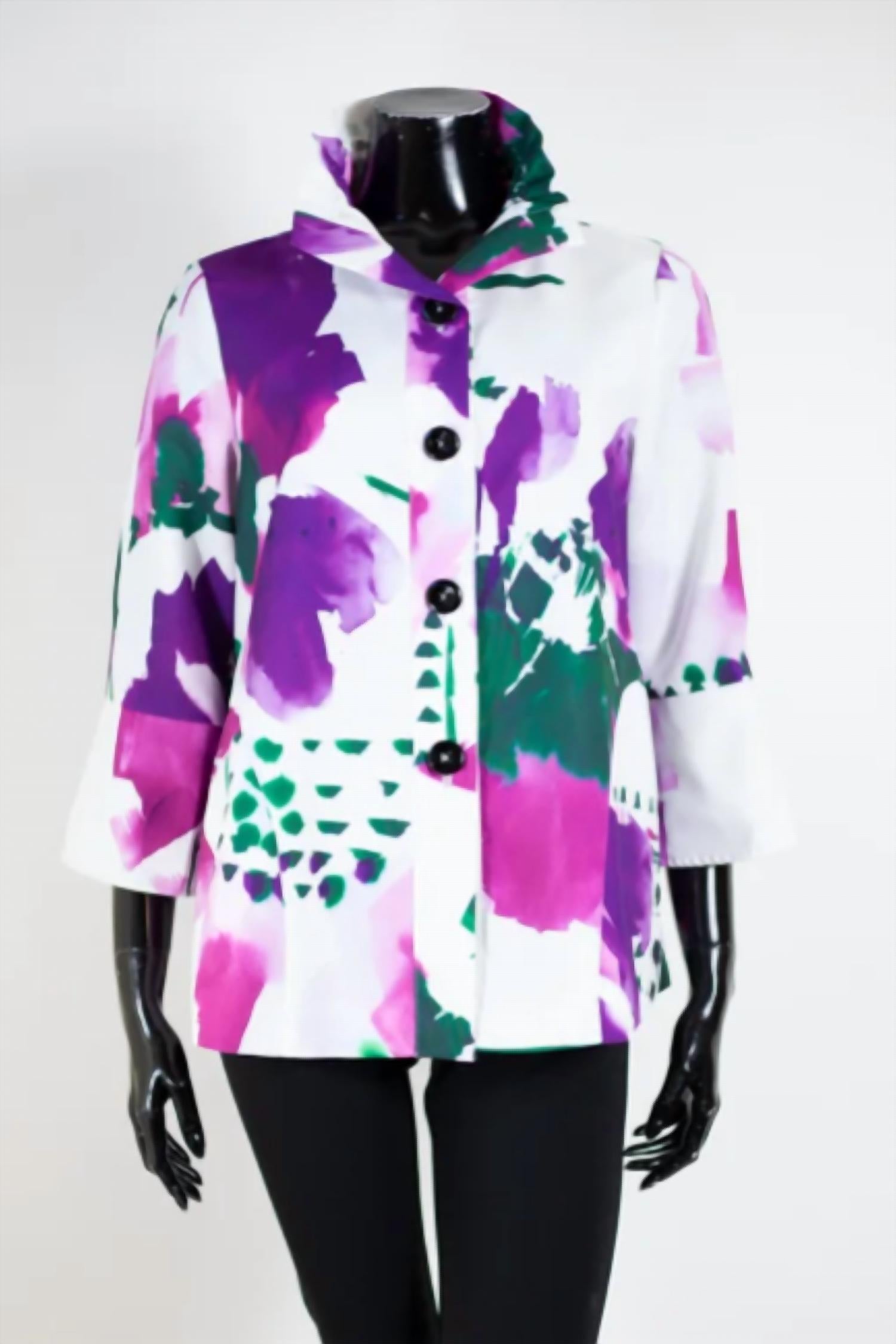 Samuel Dong - S23108 - 3/4 Sleeve Button Jacket