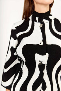 Frank Lyman - Belina Abstract Print Knit Jacket