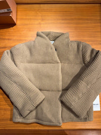 Le Kasha Linz Cashmere Puffer Jacket in camel - women's jacket - alternate view