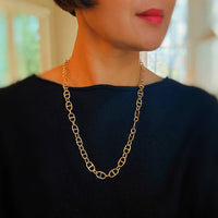 Ellison+Young Women's Horse Bit Long Chain Necklace in gold - women's jewelry - view 4